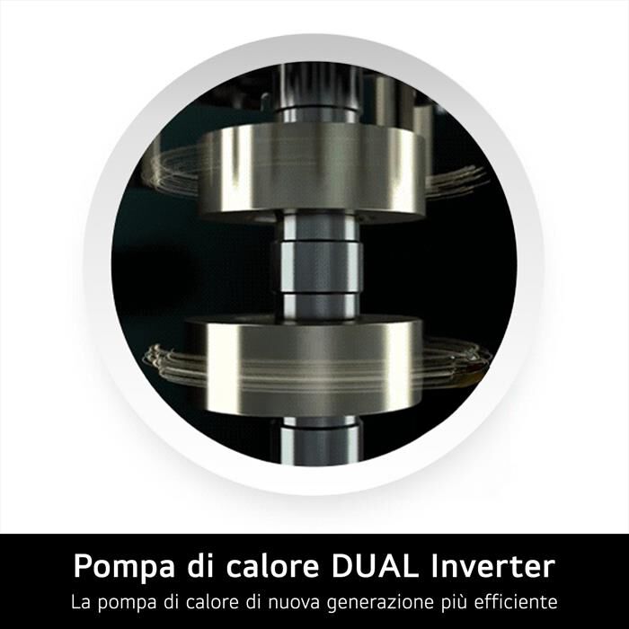 LG - Asciugatrice RH18U8AVCW 18Kg Classe D-Bianco