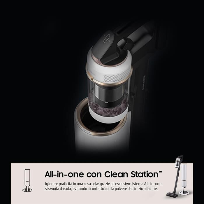 SAMSUNG - Scopa elettrica BESPOKE JET 2.0 PET VS20B95823W-Misty White