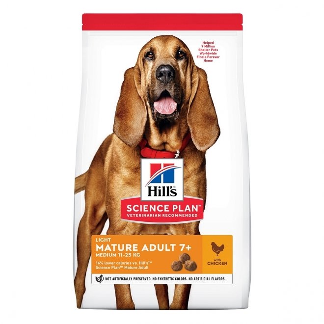 Hill's Science Plan Dog Mature Light Medium Chicken 14 kg
