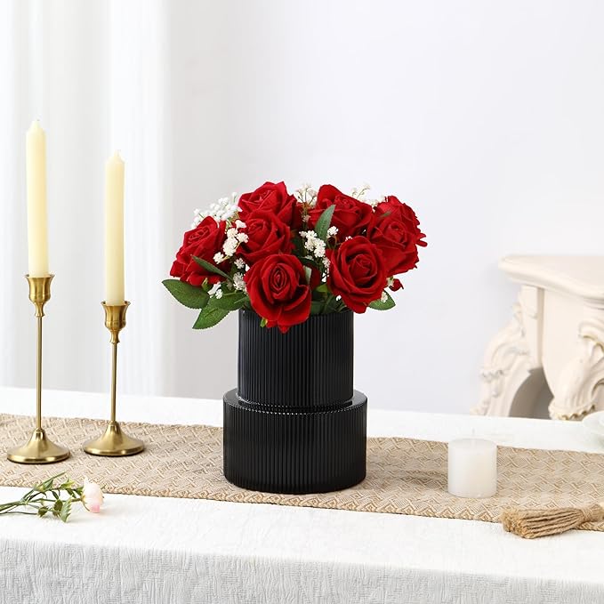 VASEA Amber Glass Vase