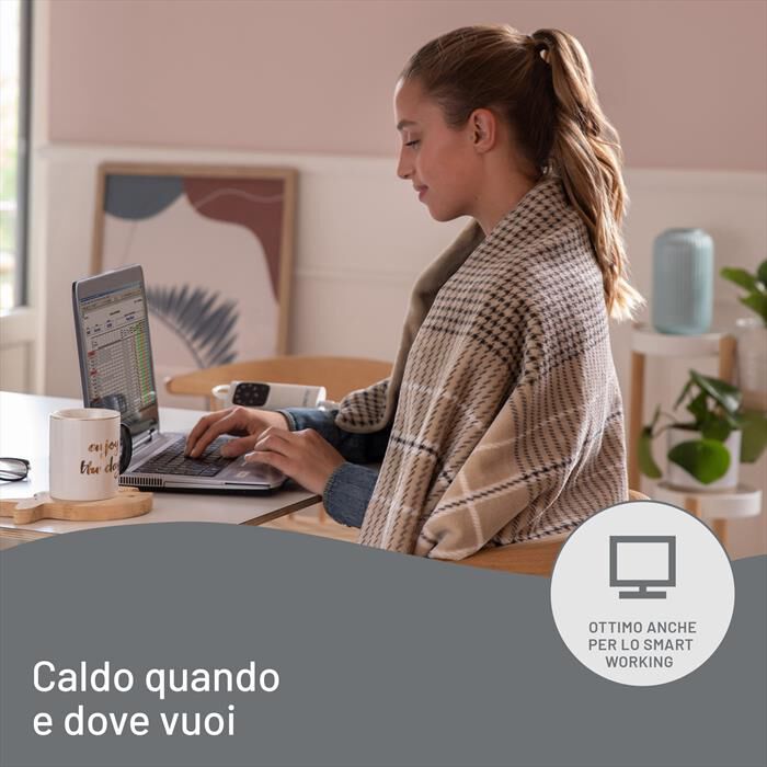 IMETEC - CALDOPLAID ADAPTO ELEGANCE 180X140 CM-Beige