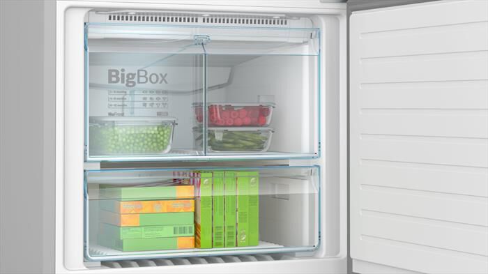 BOSCH - Frigorifero Combinato KGN76XIEP Classe E 186x75 cm-Acciaio anti-impronta