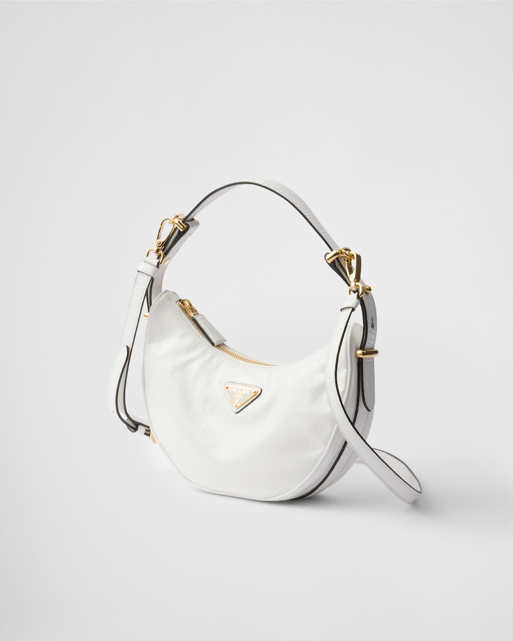 Arqu?? Naplak Patent Leather Shoulder Bag