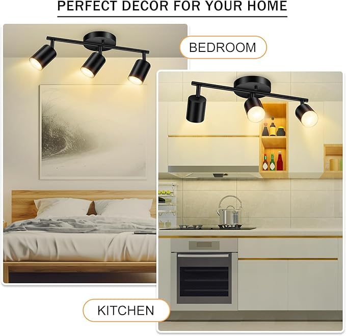 SPOTLUMINARA LED 3 Light Track Lighting Kit