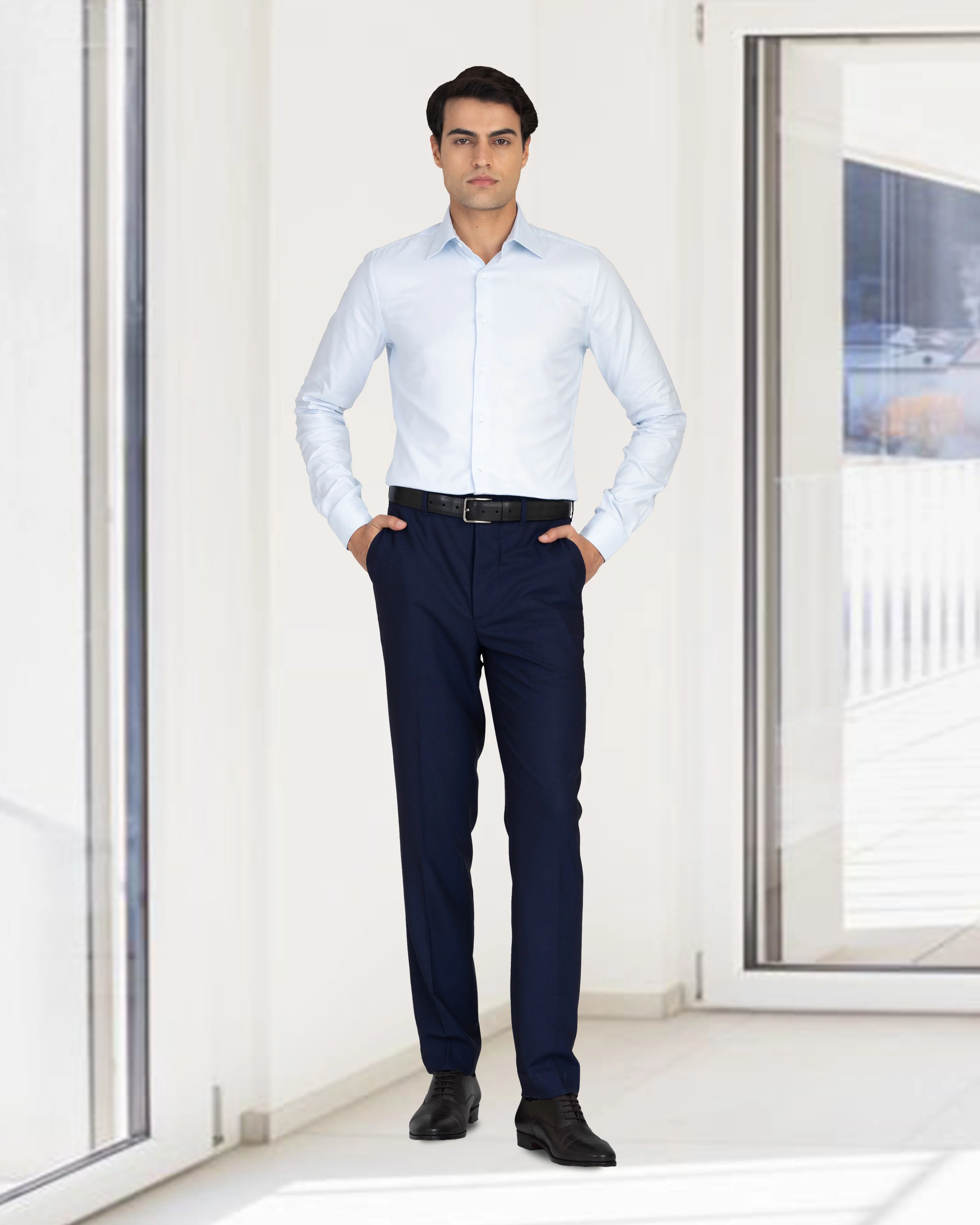 Tropical Wool: Navy Pant