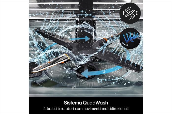 LG - QUADWASH DB375TXS-Noble Steel