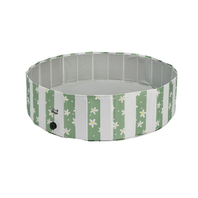 Little&Bigger HotSummer Hundebasseng blomstrete Grønn 120 cm