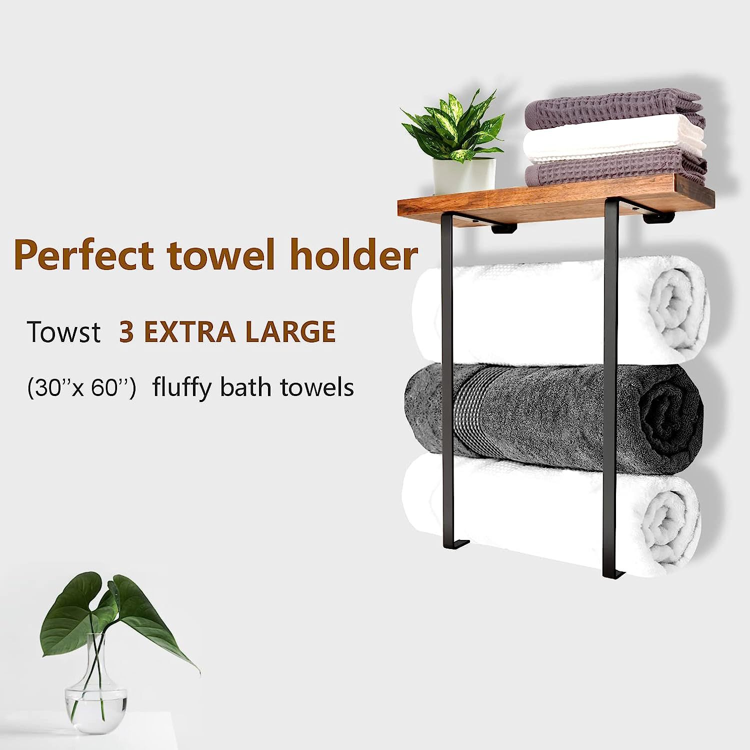 Bath towel storage rack bathroom towel rack
