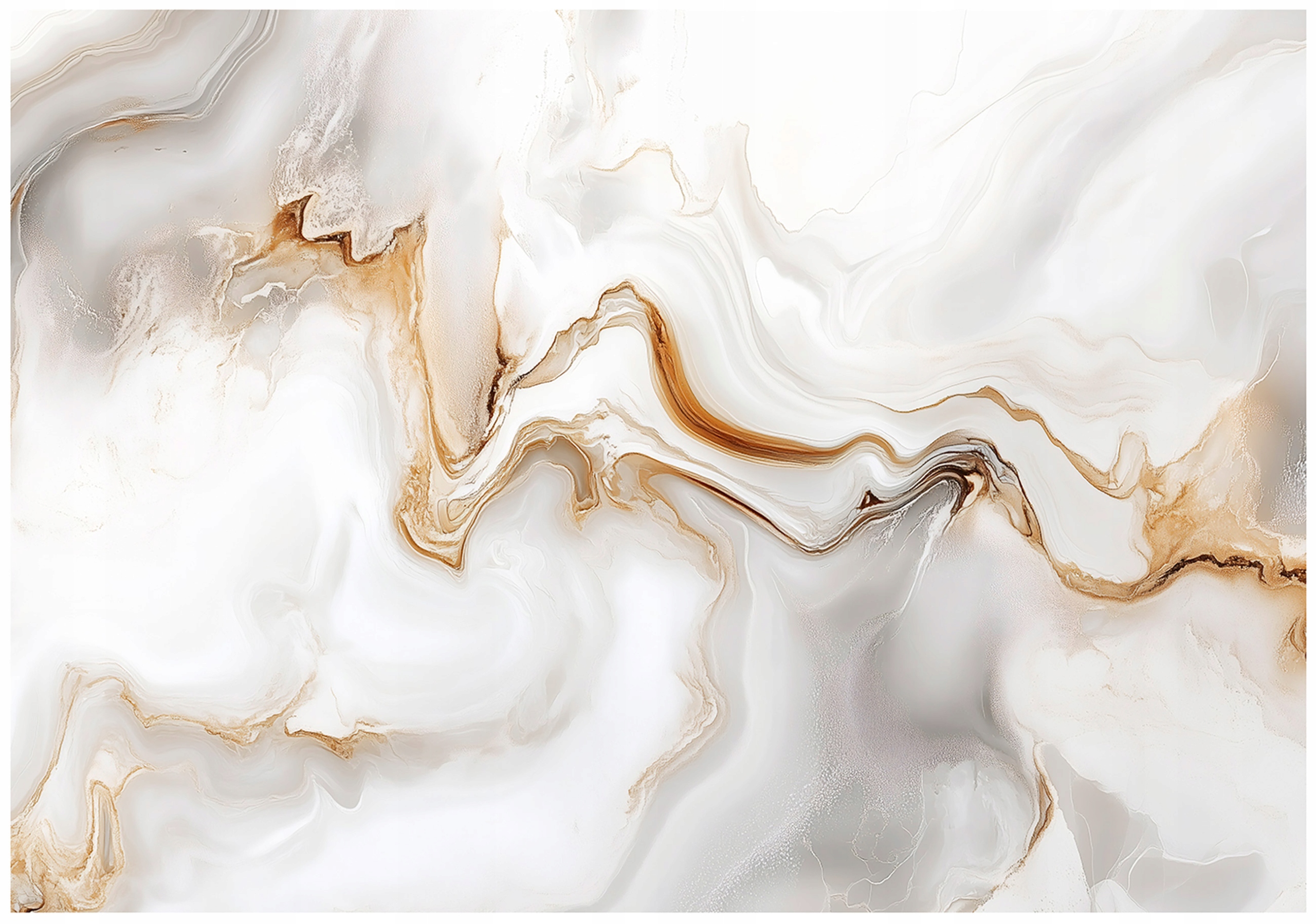White marble abstract wall mural for the bedroom or living room, non-woven wallpaper