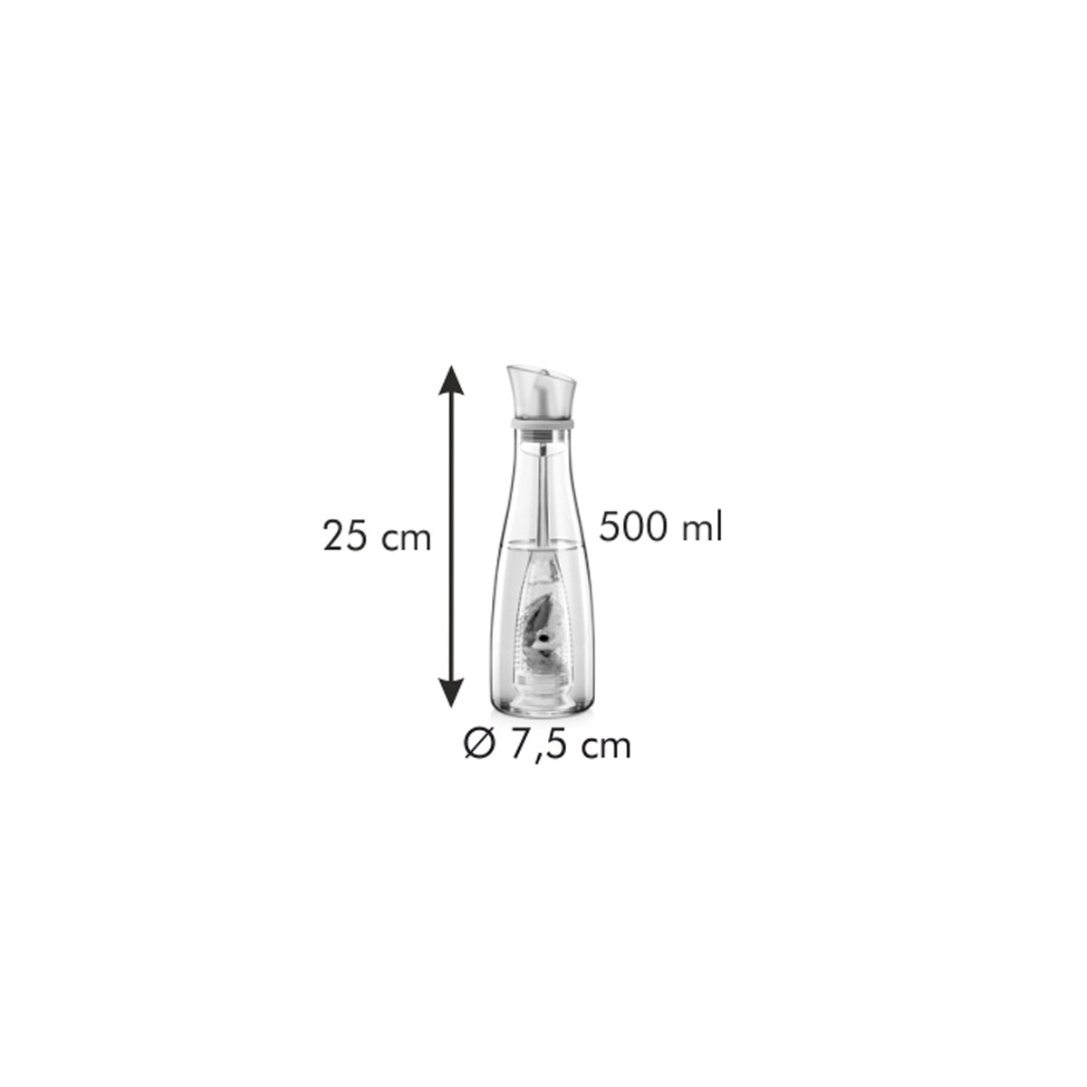 Nádoba na olej VITAMINO 500 ml, s vyluhovacím sítkem