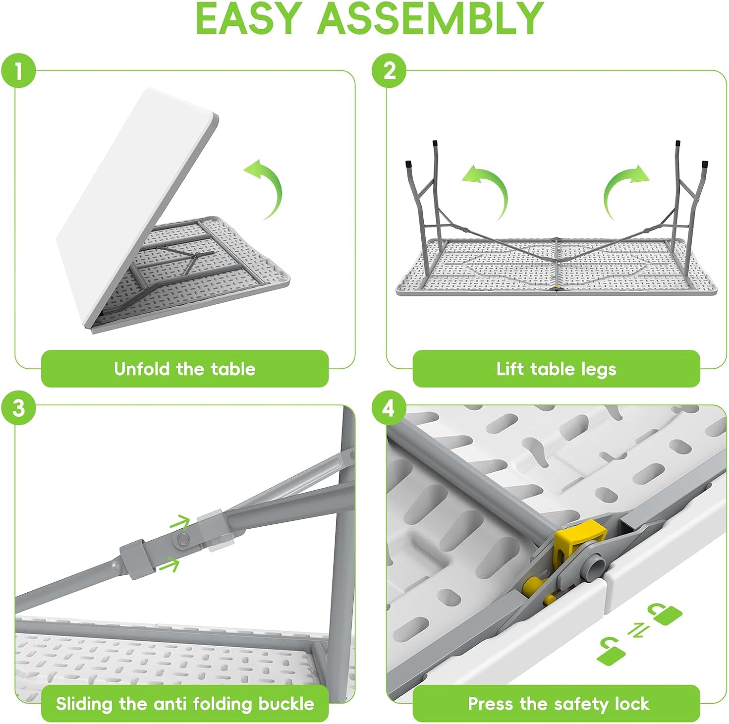 Folding Table Picnic Table Set
