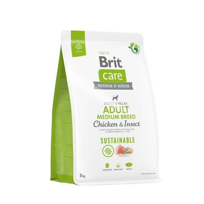 Brit Care Dog Sustainable Adult Medium Breed Chicken & Insect
