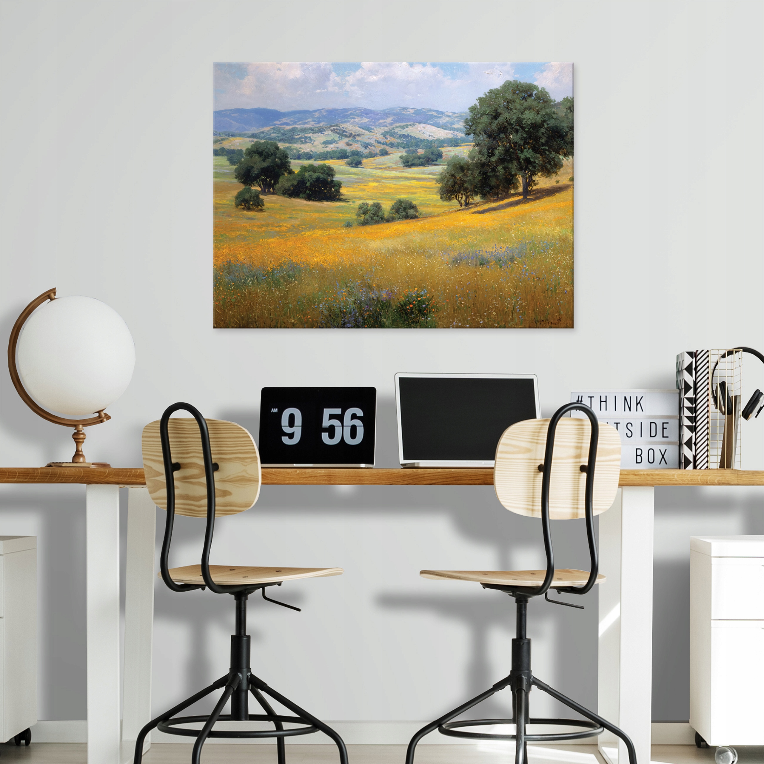 Landscape painting of trees for the bedroom or living room on canvas, 60x40