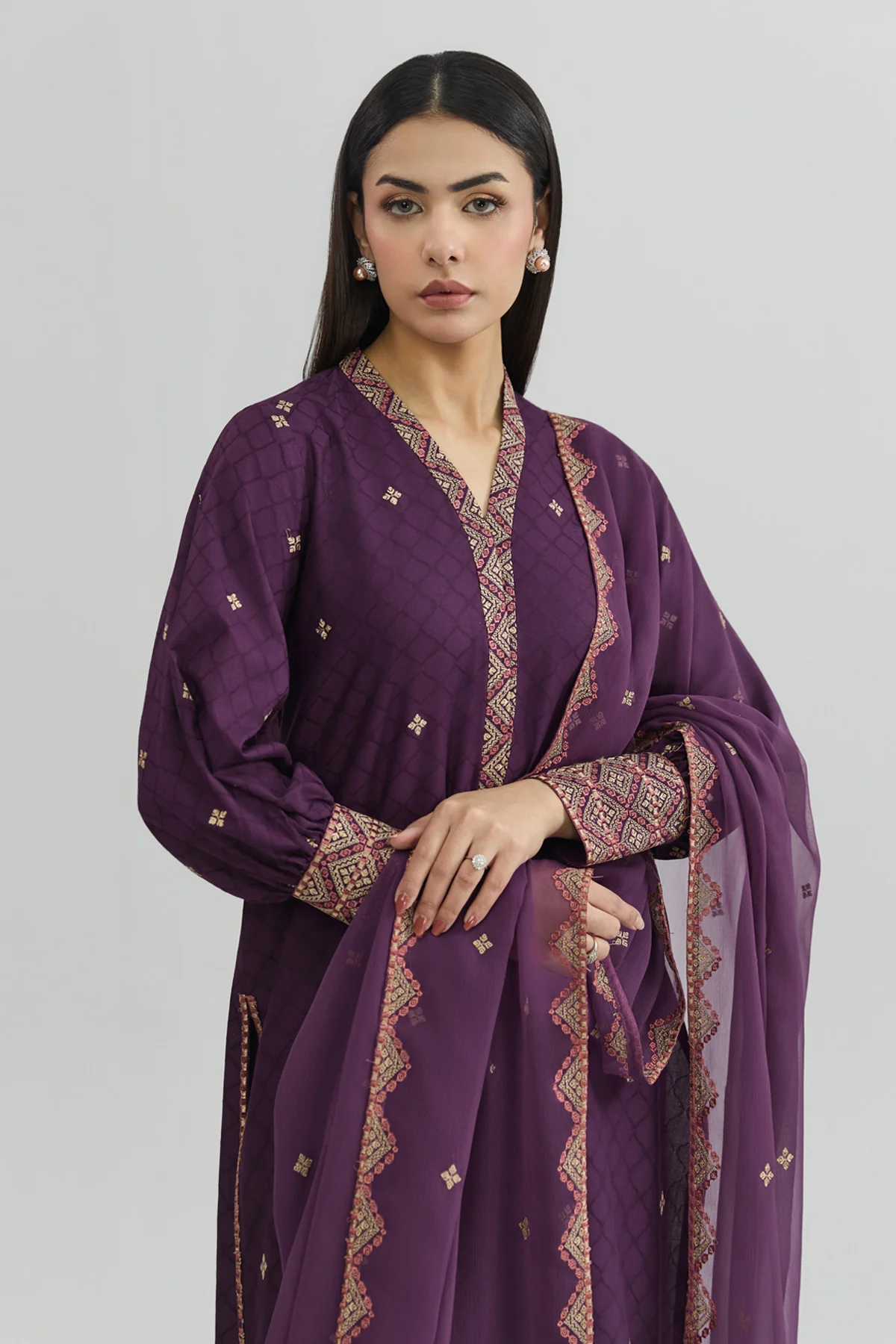 SELF JACQUARD | EMBROIDERED