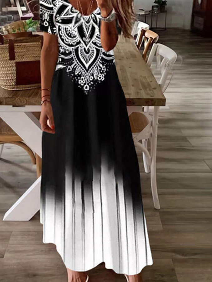 Black Swing Casual Dresses