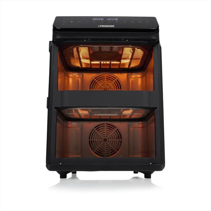 PRINCESS - Friggitrice ad aria DUAL VERTICAL-Nero