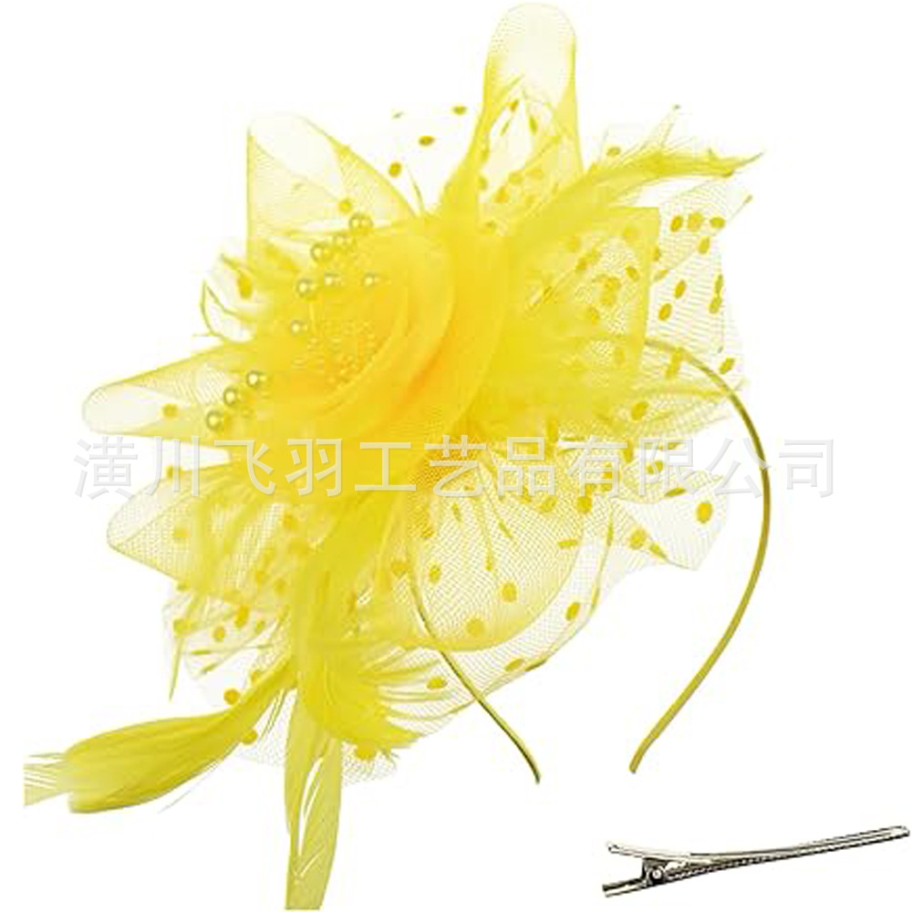 Feather hairband headdress