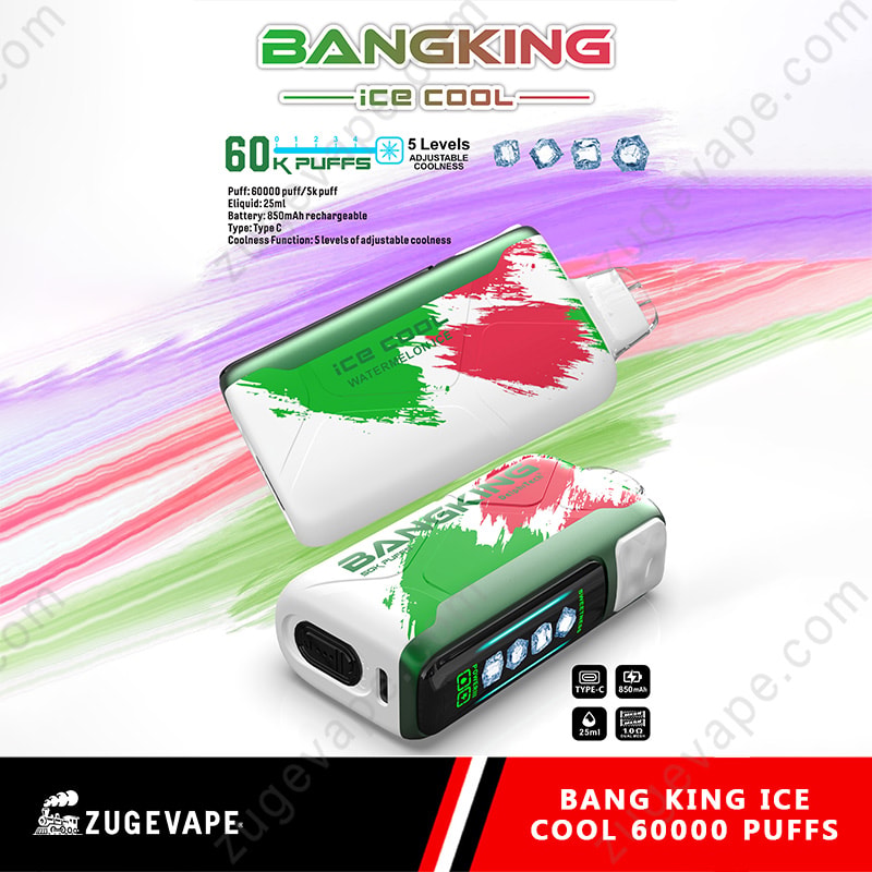 【Hot Sale🔥】Bang King Ice Cool 60000 Puffs 60K Adjustable Coolness Disposable Vape