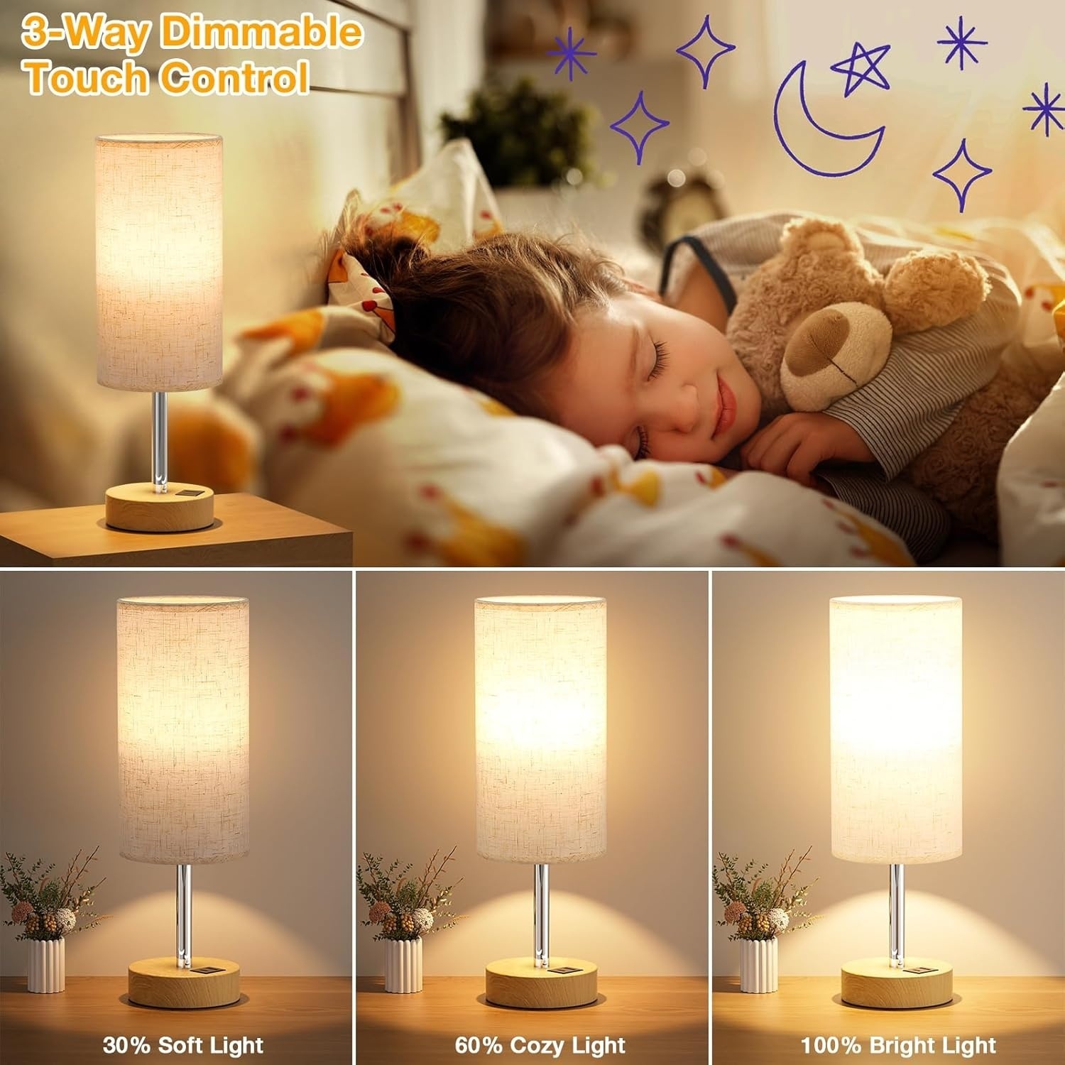 Touch Bedside Lamps
