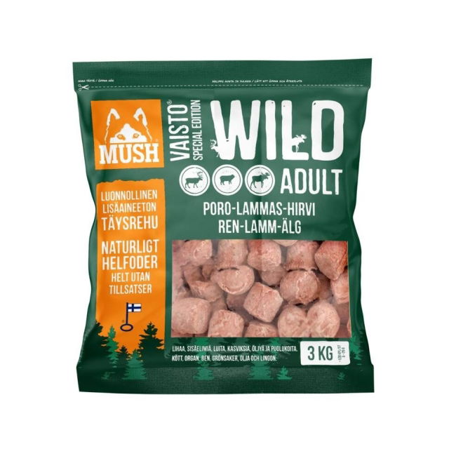 Mush Vaisto Wild Rein, Lam og Elg Kjøttboller