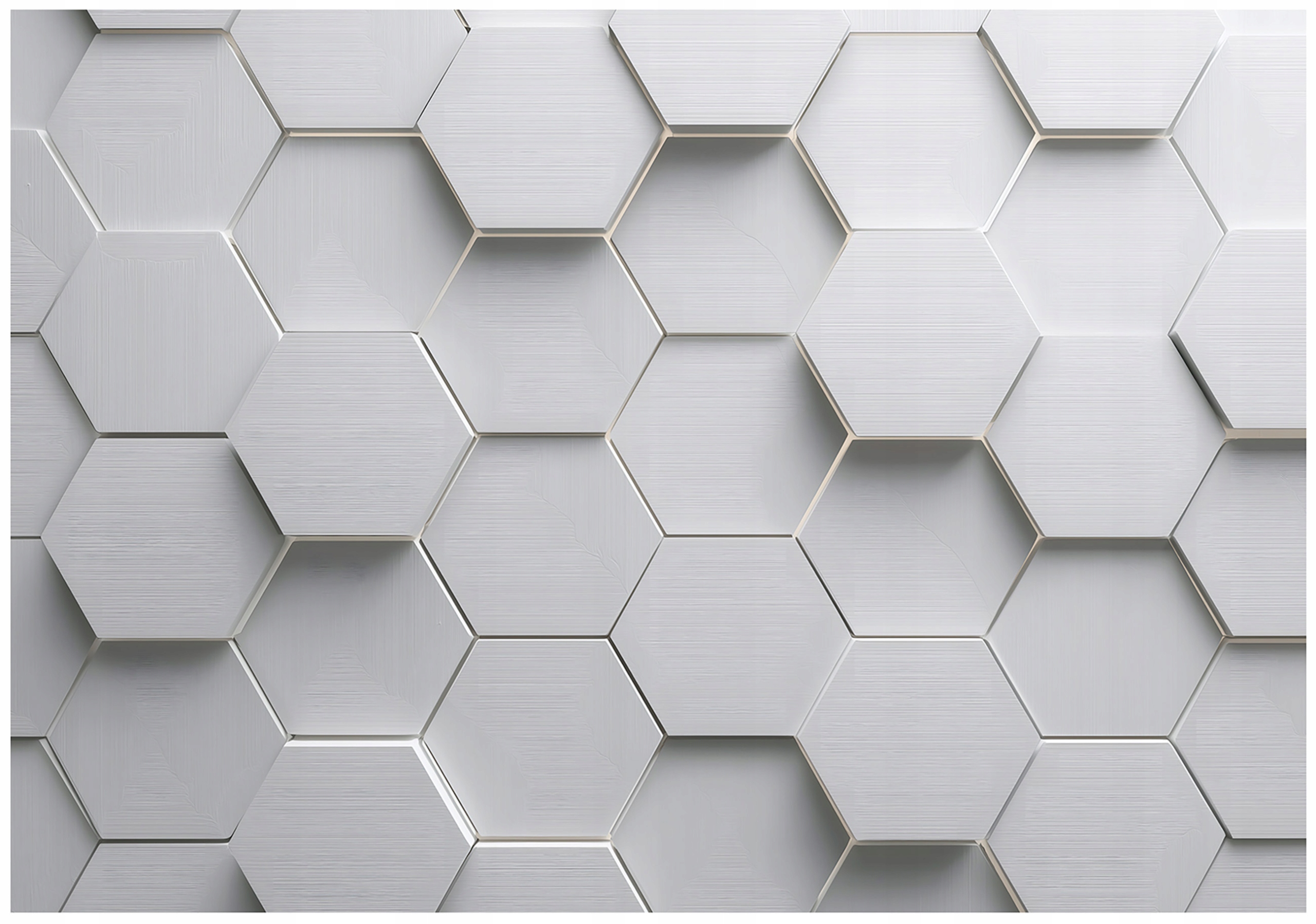 3D hexagon gray wall mural for children's room