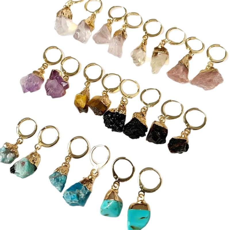 Crystal pendant earring