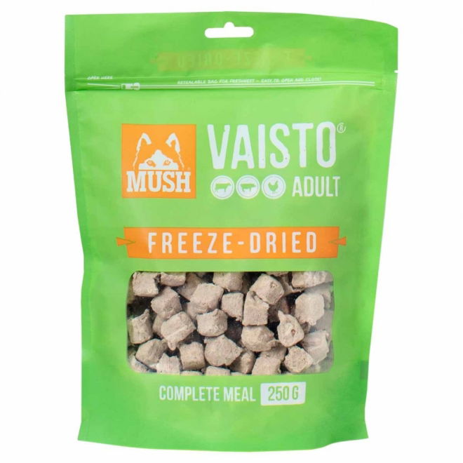 MUSH Vaisto Dog Adult Frysetørket Okse, Gris & Kylling