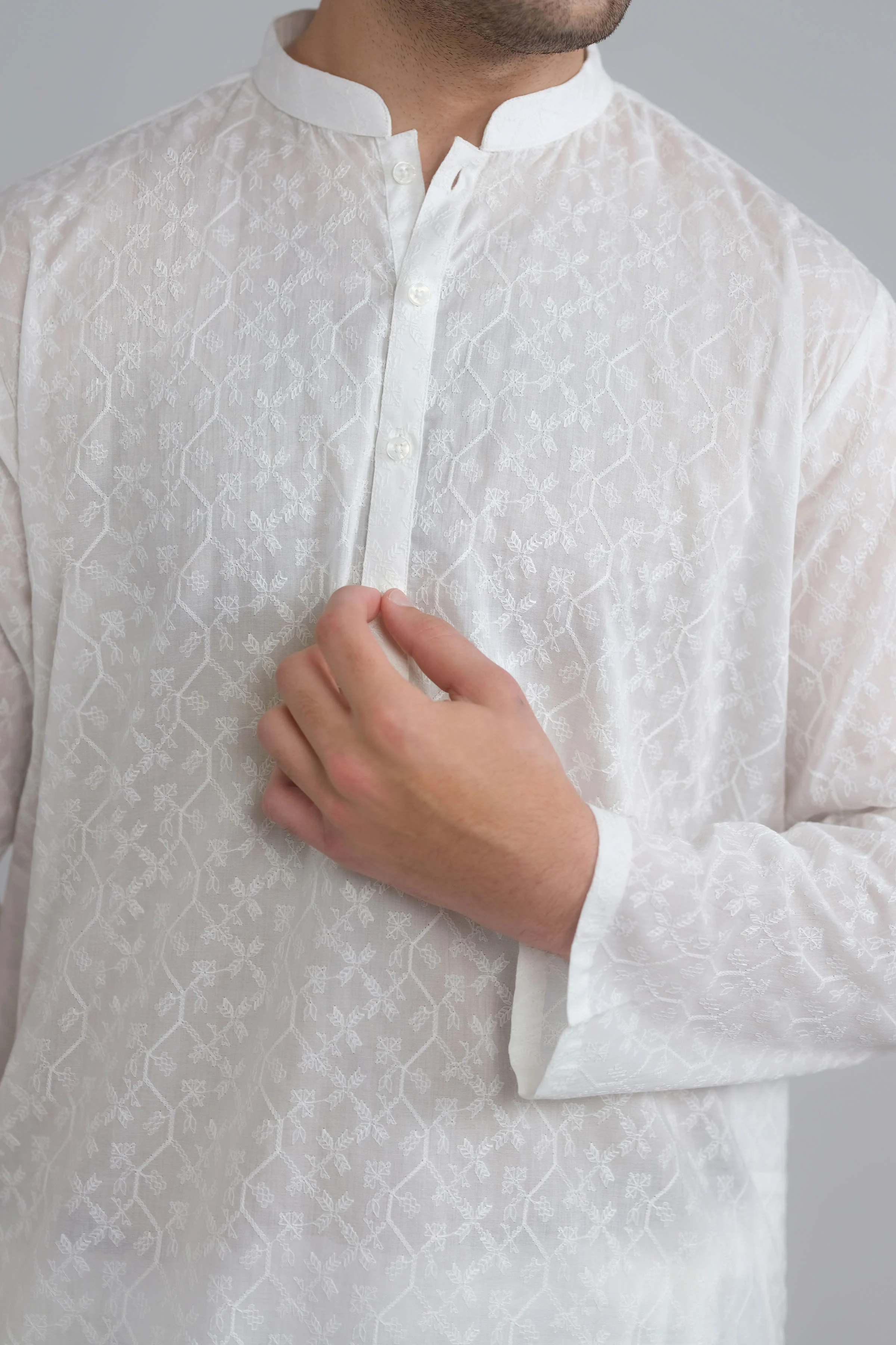 Embroidered Suit - SMS702A125