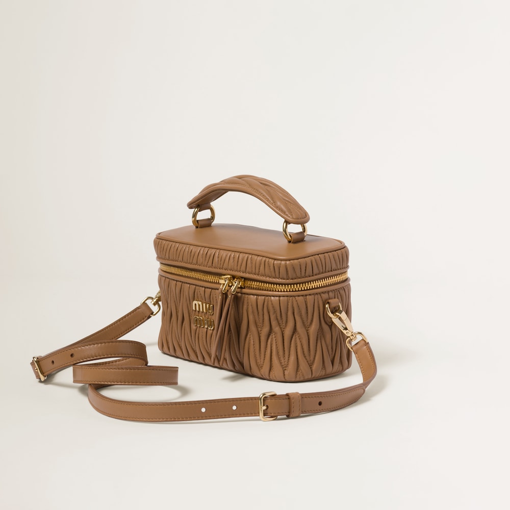 Matelassé nappa leather shoulder bag
