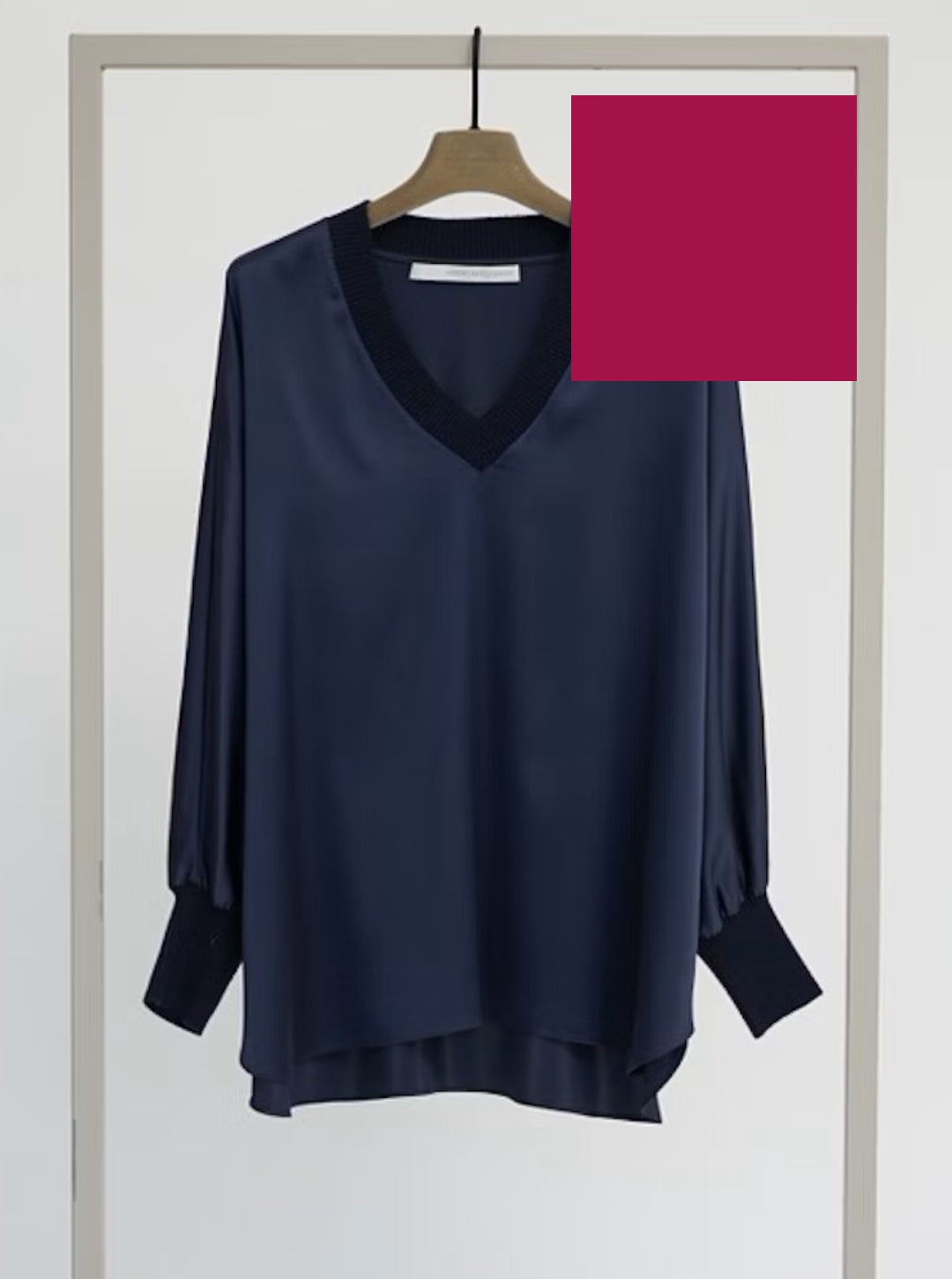 ‌Luxe Silk Ribbed Tunic‌