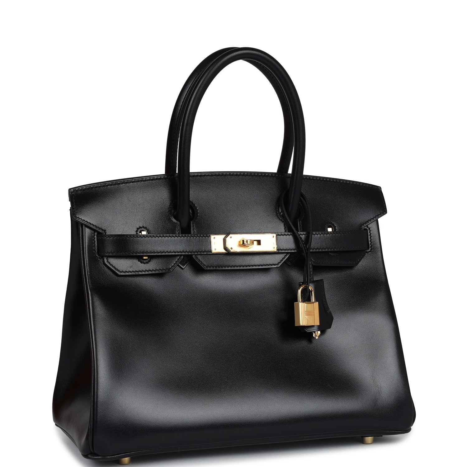 Birkin 30 Black Box Gold Hardware