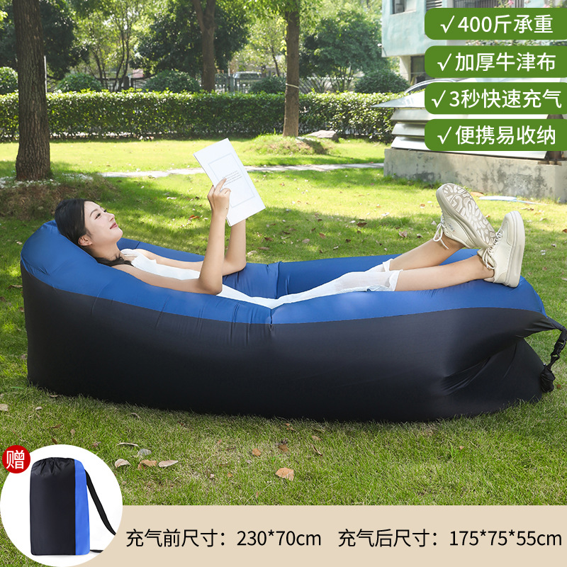 Outdoor Lazy Inflatable Sofa Air Mattress Nap Internet Popular Air Cushion Bed Folding Single Person Portable Camping Chair