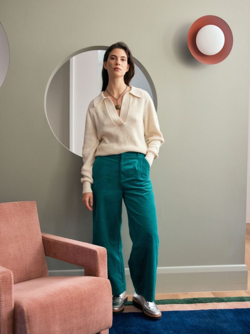 Eco Blend Polo Collarn Sweater
