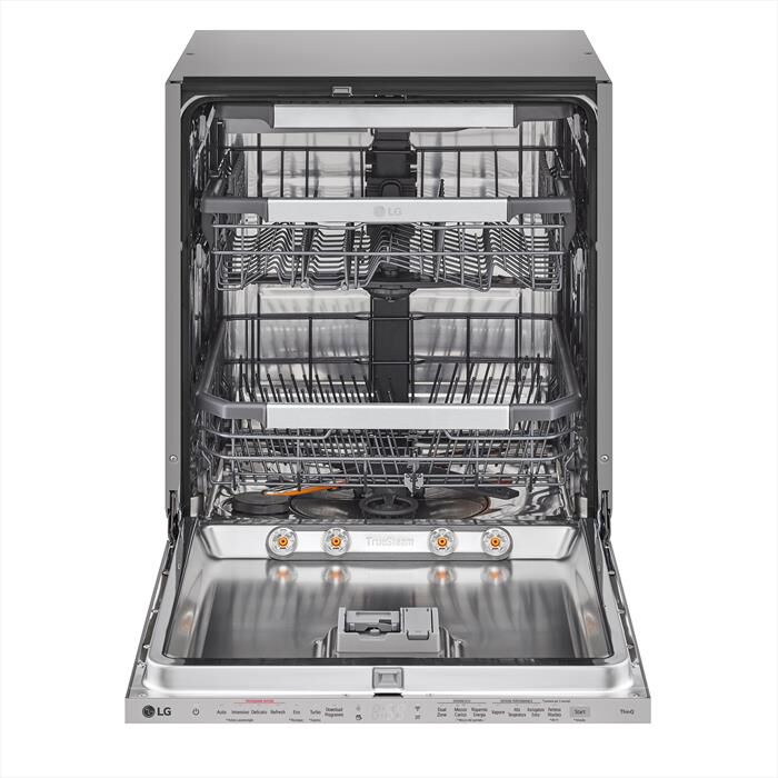 LG - Lavastoviglie QUADWASH DB475TXS Classe A 14coperti-Acciaio
