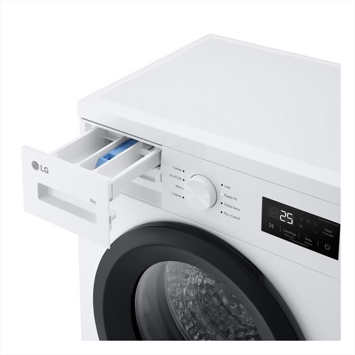 LG - Lavatrice F4NA10S8NWK SERIE A1 8 Kg Classe A-White