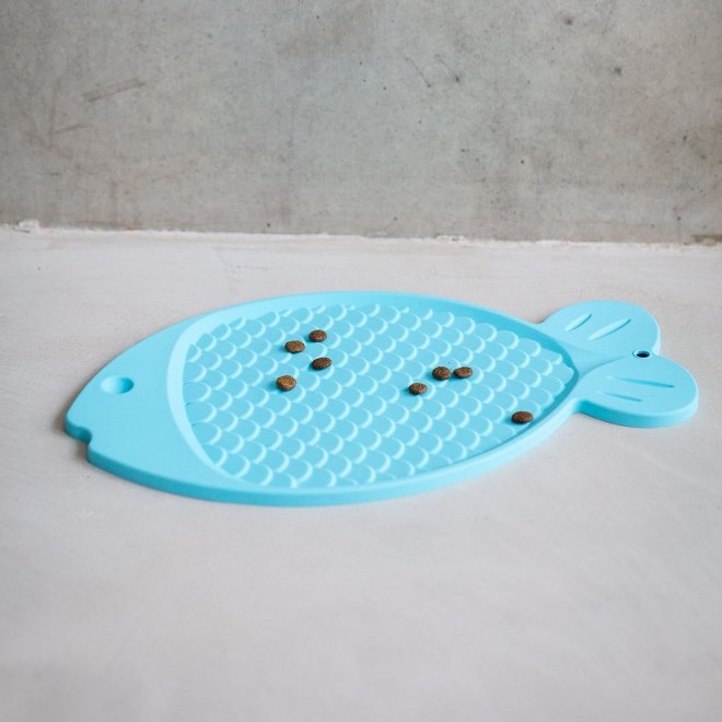 Little&Bigger Silicone Plasseringsmatte Fisk Aqua