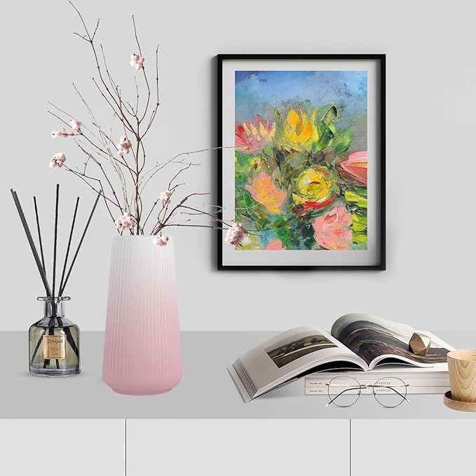 VASEA Cute Flower Vase for Pampas Grass, Home