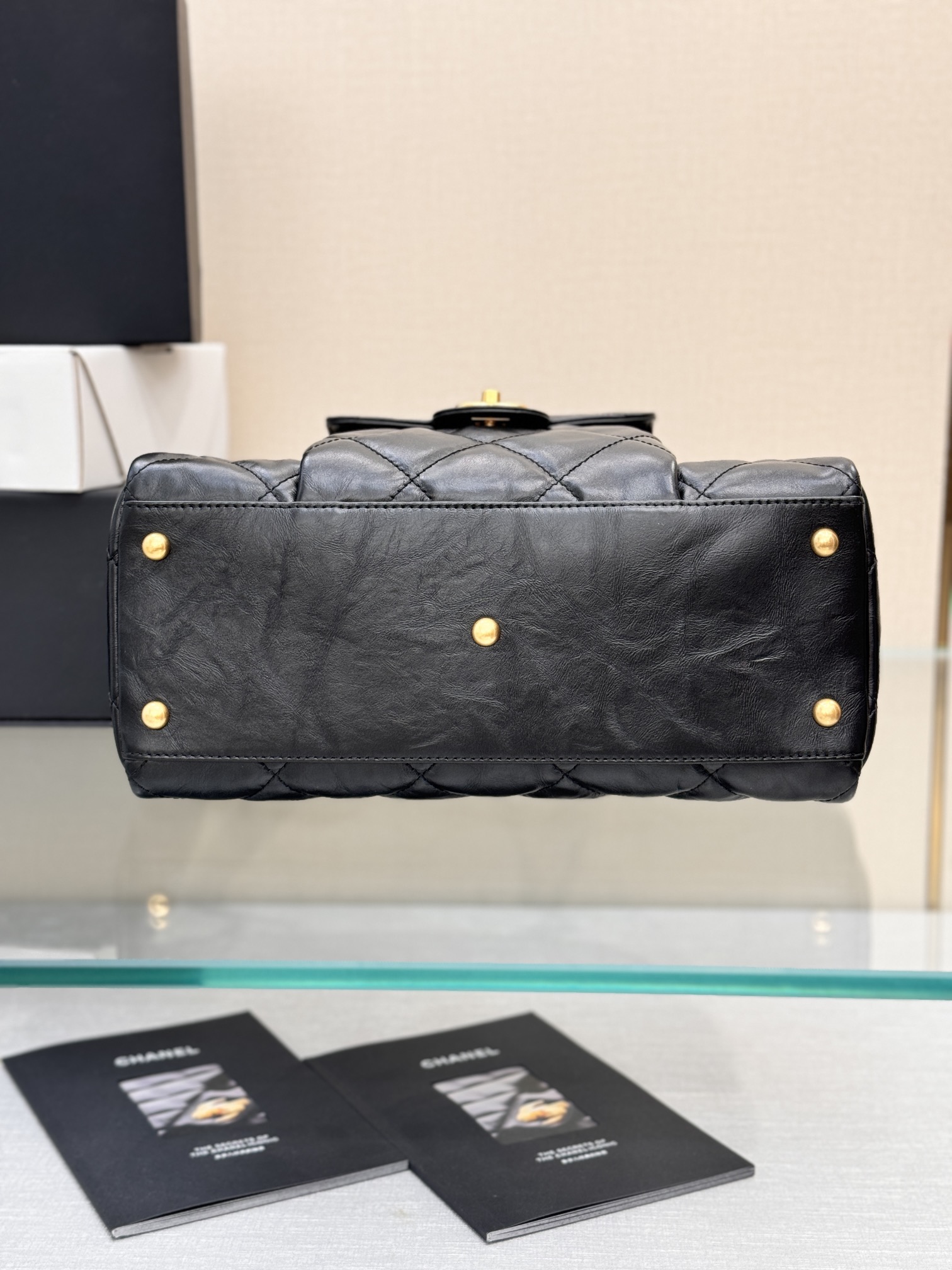 24B Trendy CC Bowling Bag - Mocuir