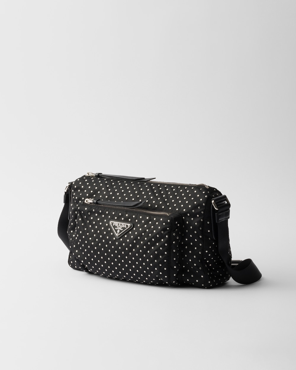 Re-Nylon Bag With Studs