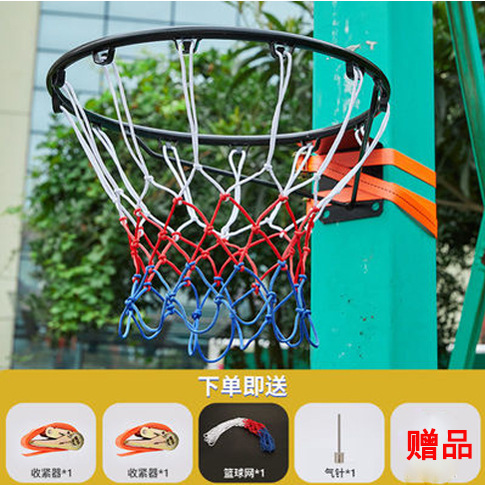 Punch-free hanging basket indoor and outdoor basketball circle basketball frame children's home hanging hollow solid home shooting