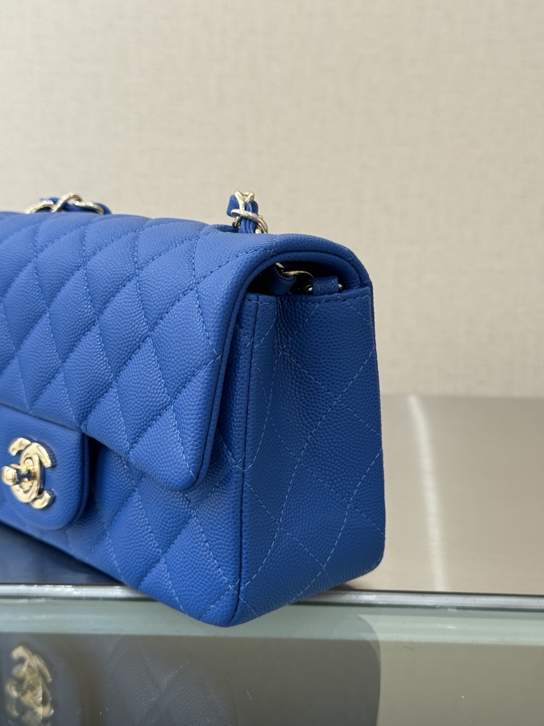 Mini Classic Flap Handbag（Blue） - Mocuir