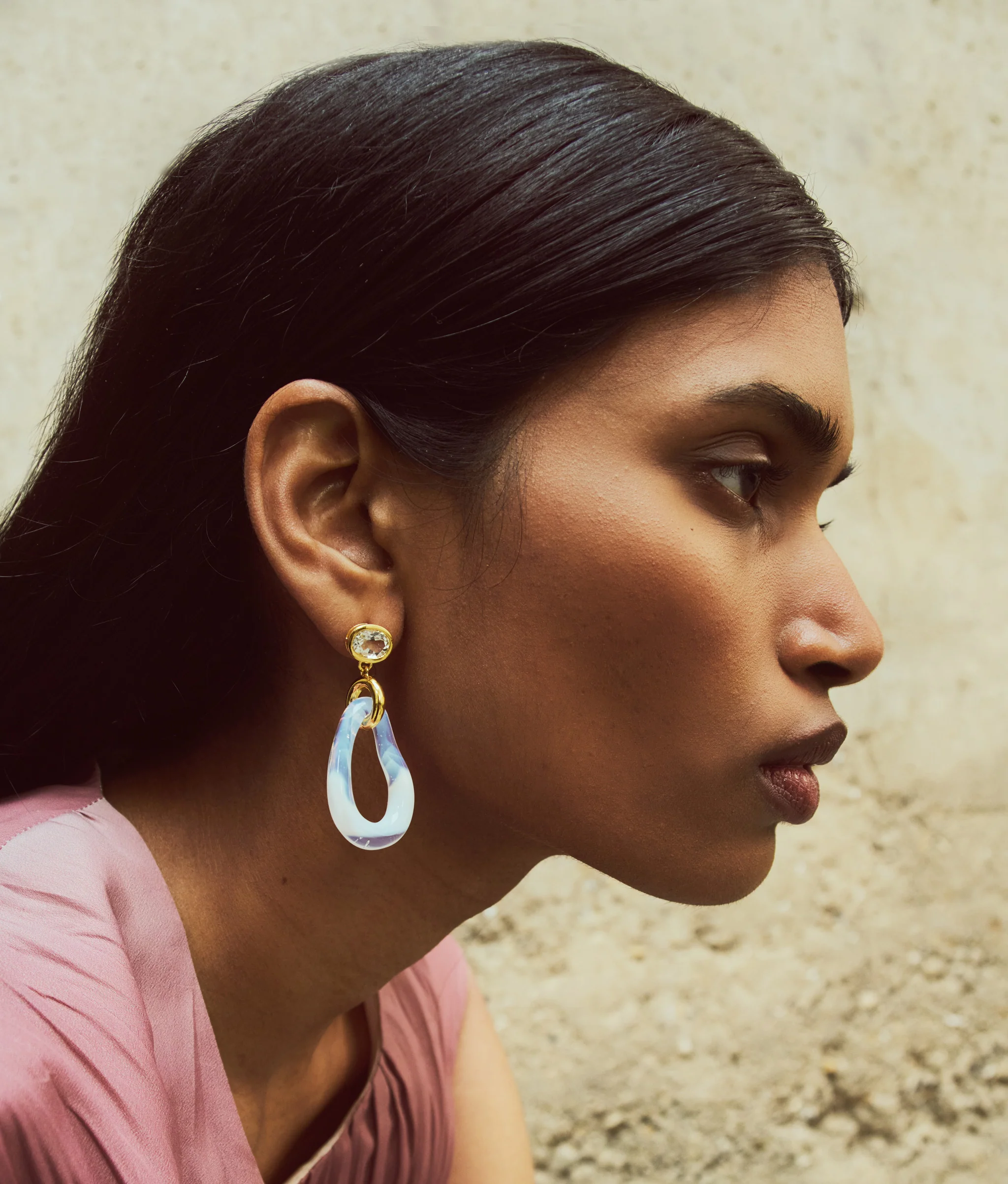 Galina Earrings in Opalescent