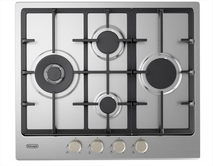 DE LONGHI - Piano cottura a gas YLG 60 RFX 60 cm-Inox