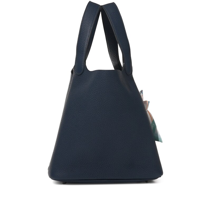 Bleu de Prusse Clemence Picotin Lock 22 Palladium Hardware