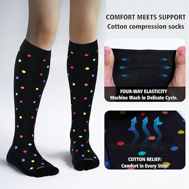 LUNULA Cotton Compression Socks for Women&Men