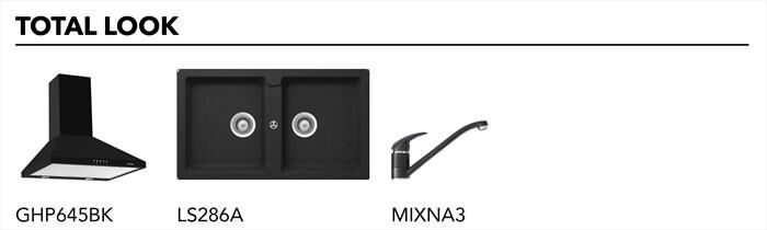 GLEM GAS - Piano cottura a gas GT64BK 4 fuochi 58,5cm-Nero