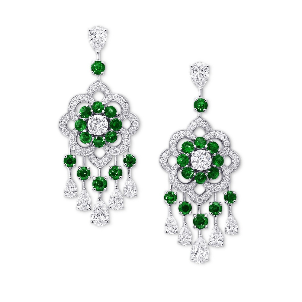 Rosette Flower Pattern Earrings