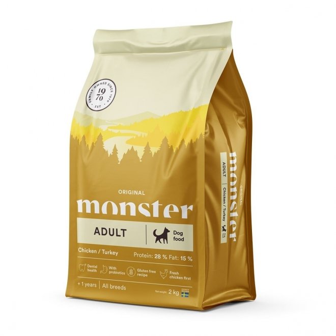Monster Dog Adult All Breed Kylling & Kalkun