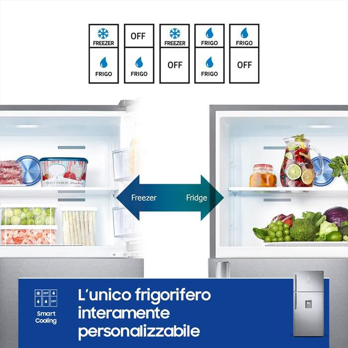 SAMSUNG - Frigorifero 2 porte RT62K711RSL/ES Classe E 620 lt-INOX