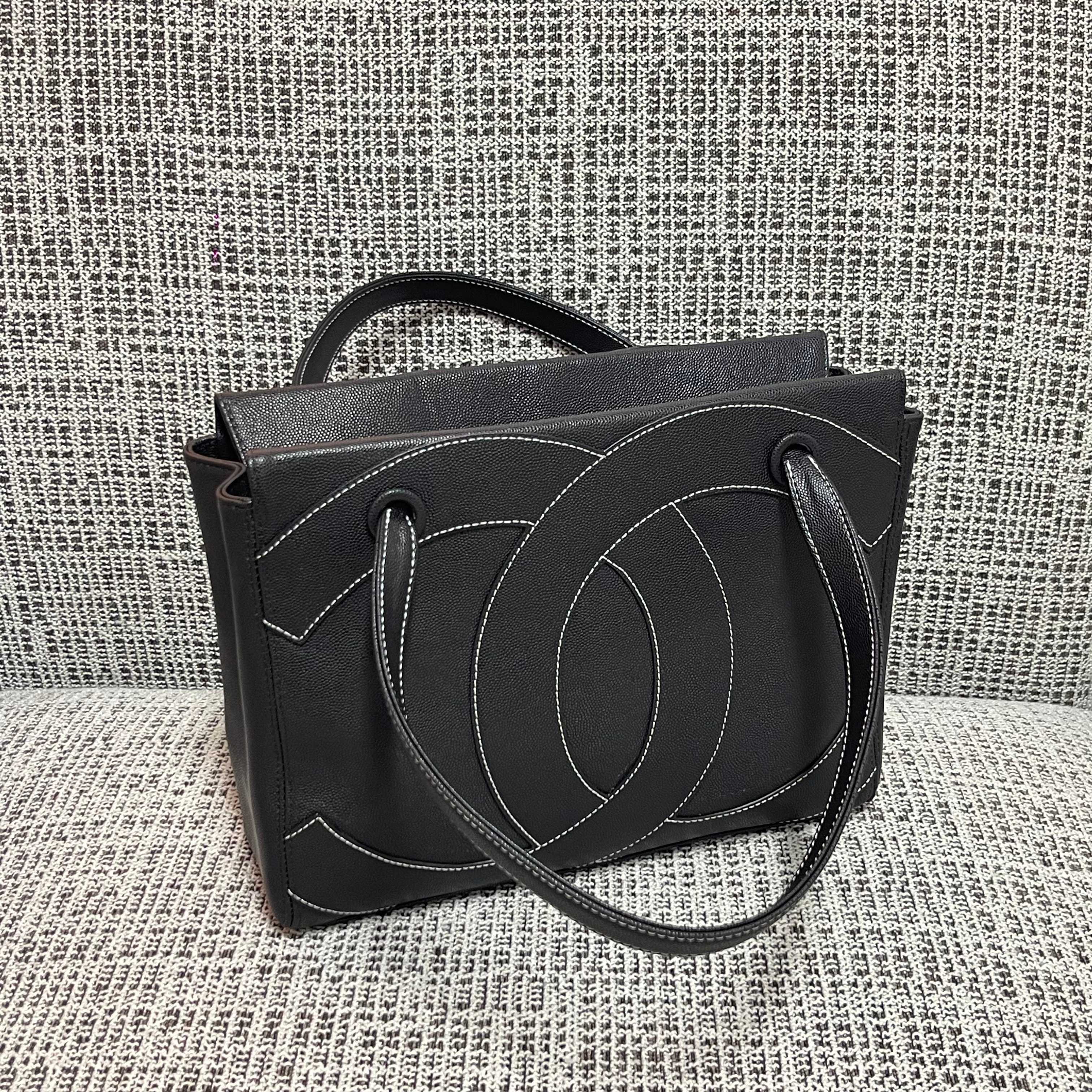 Vintage Large CC Stitch Tote Bag - Mocuir